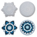 Early Riser DIY Mandala Pattern Roller Coaster Epoxy Resin Crafts coaster Coffee Pad Tray Silicone Mouldings Home Decor Moulding