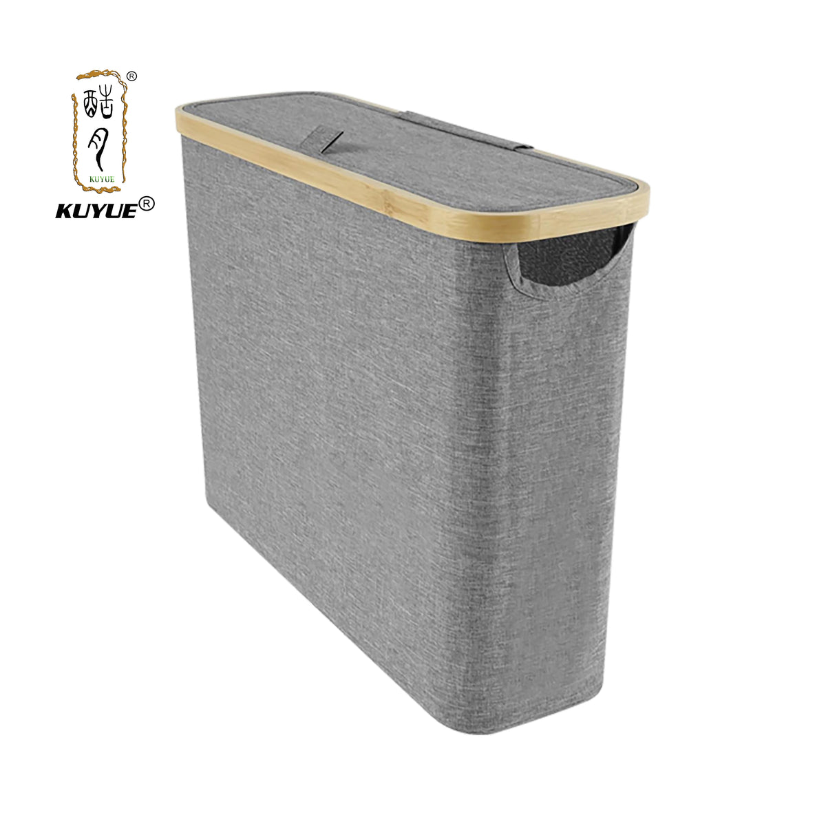 KUYUE Toilet Paper Storage Basket with Lid Bamboo Toilet Paper Storage Holder Stand Organizer for Bathroom MegaBDM