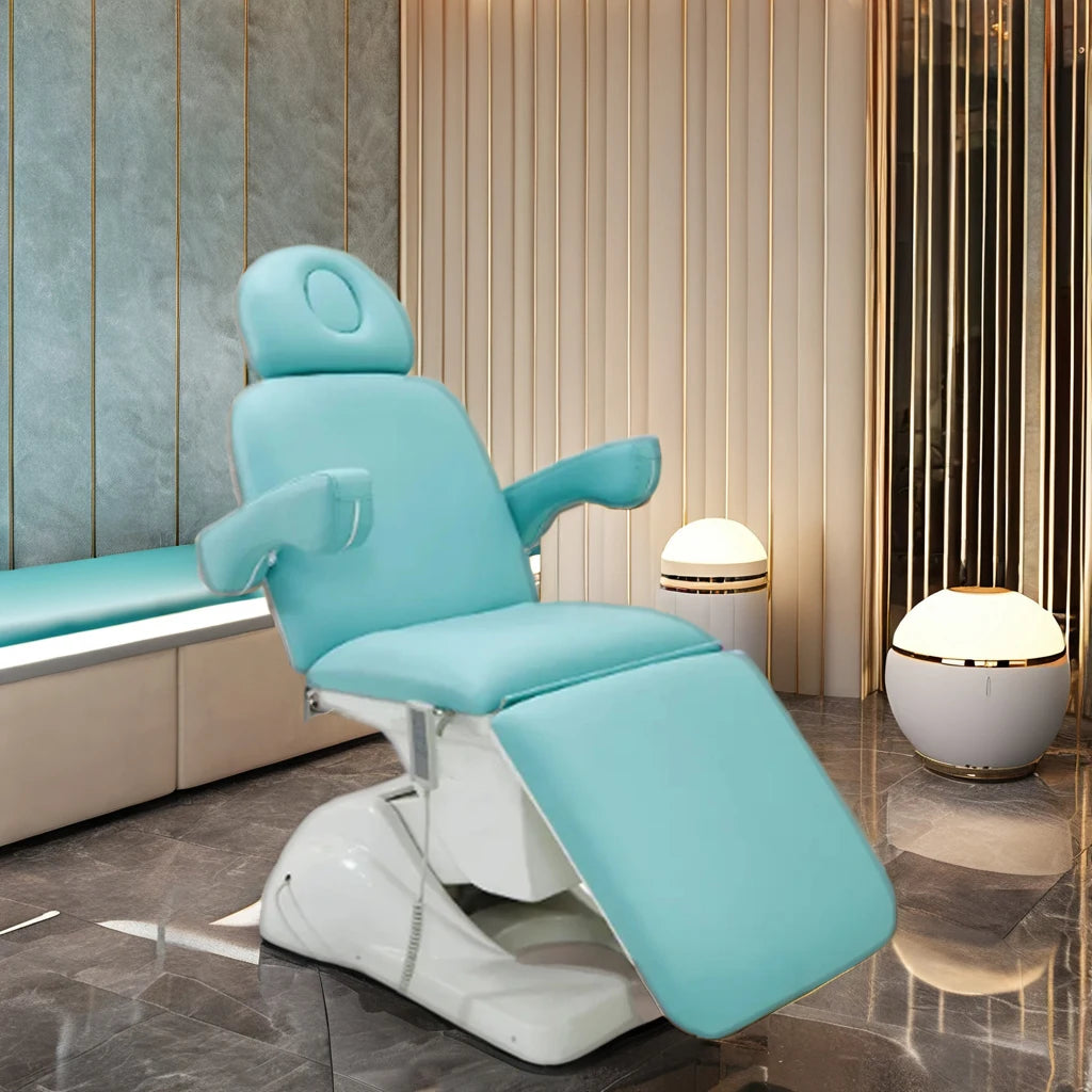 Facial Bed Modern  3/4 Motor Facial Spa Bed Adjustable Electric Cosmetic Chair Lash Bed for Beauty Salon
