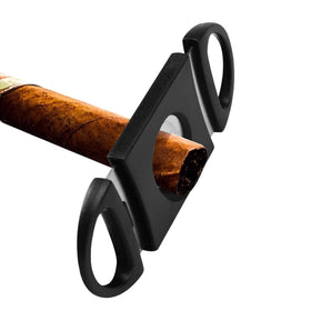 OEM Stainless Steel Double Finger Cigar Cutter Portable Sharp Scissors Utensil Classic Design Material for Travel