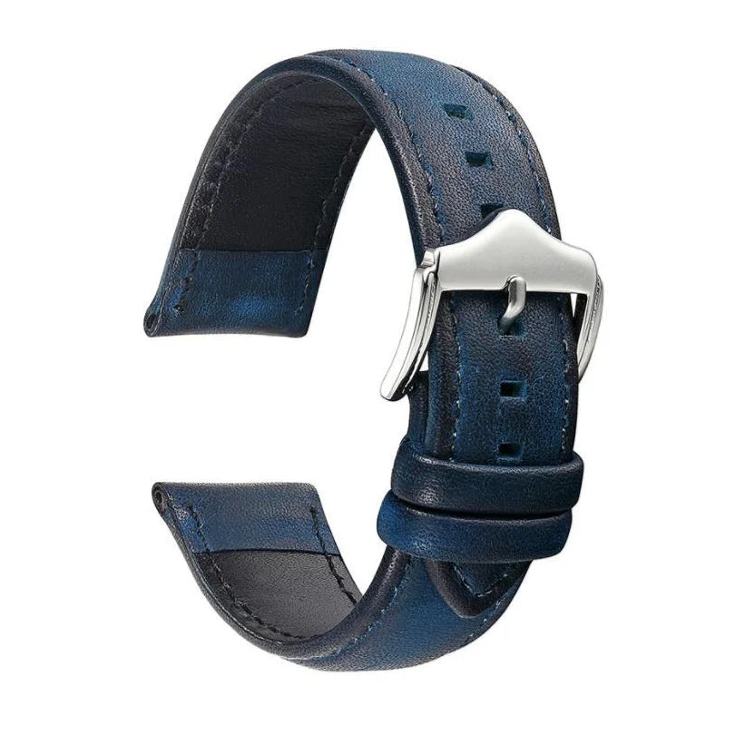 Calfskin Soft Leather Hand Made Durable Watch Strap 20mm/22mm Fashion Customized Logo Daily Use Kzfashions China