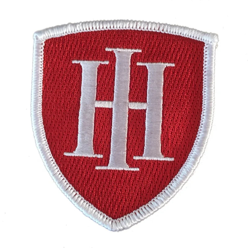Embroidered Appliques School Uniform Fabric Arm Badge Patch Custom Made Full Embroidery with Butterfly Clutch Lace Denim Patches