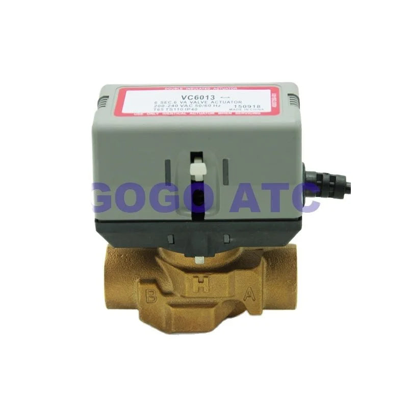 3/4 Two-way Electric Temperature Control Valve VC6013/VC4013 DN20 Actuator Plus Valve Body Thermostat Solenoid Control Valves