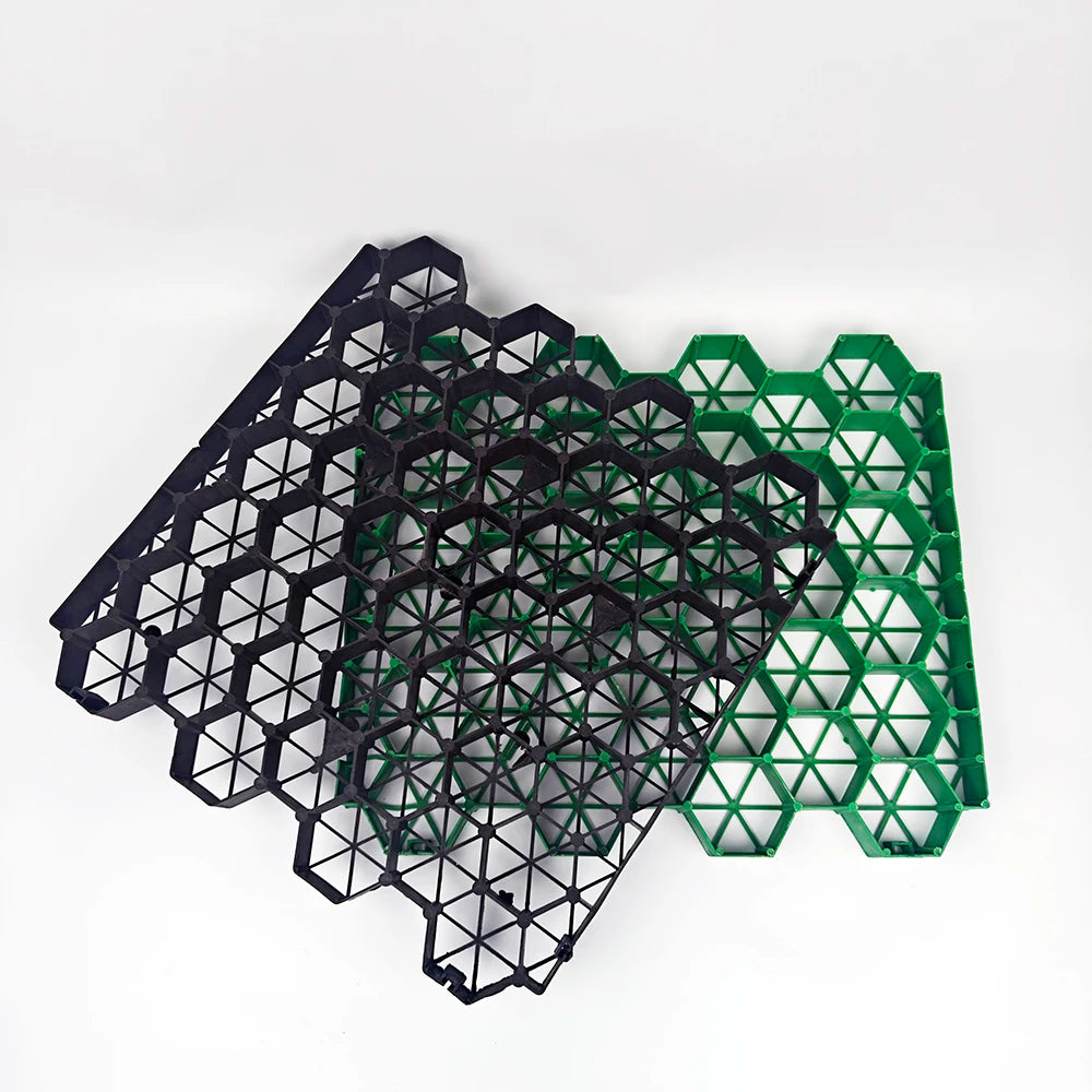 UV Resistant 8Pcs(1Box) Grass Grid for Car Parking Plastic Honeycomb Grass Paver Grass Planting Grid for Driveway