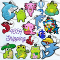 Wholesale Animal Keyring Anime Cartoon Animal Pvc Rubber 2d Keychains Cute Key Chain Ring Cute Accessories in Bulk