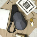 Back Pouch Small Mobile Phone Pu Leather Sport Side Chest Sling Crossbody Luggage Travel Shoulder Messenger Bag for Men Women