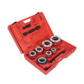 Portable Manual Ratchet Steel Pipe Threading Machine Kit 6 Die Heads 0.5" 2" Industrial Grade Quick-open Die Head Metric Thread MegaBDM