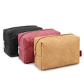 Promotional Waterproof Dupont Tyvek Washable Paper Toiletry Bag Cosmetic Makeup Brush Bag Eco-friendly Tyvek Wash Bag
