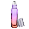 10ml Cylinder Perfume Roll on Bottle With Stainless Steel Roller Ball Gradient Essential Oil Roller Bottles
