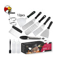 Beeman High Quality Stainless Steel Multi Barbecue Tool Kit Shovel Spatula Bbq Grill Tools Set Box