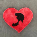 Custom Hand Made Tufted Rug Brand Heart Logo Shape Carpets Custom Die Cut Tufting Rugs