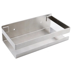 HF Wholesales Modern Custom 304 Stainless Steel Corner Wall-Mounted Waterproof Space-Saving Hotel Bathroom Kitchen Storage Racks