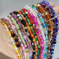 African Waist Beads Belly Chain with Crystals Belly Beads Waist Chain Wholesale Seed Beads Waist Chains