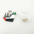 Best Seller Ready to Ship UAE Map & Flag with Iconic Landmarks Magnetic Metal Pocket Badge Pin Brooch for UAE National Flag Day