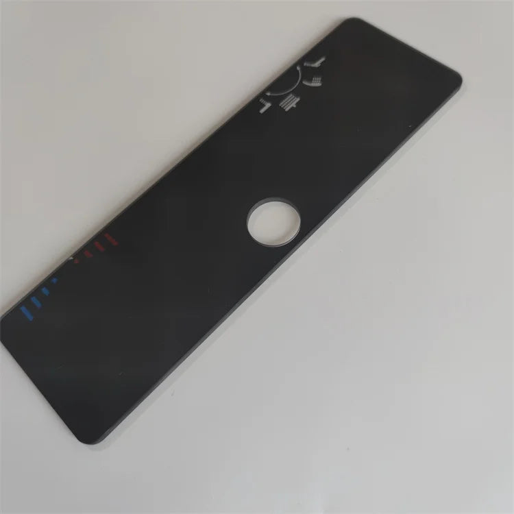 JR Custom Glass Door Lock Finger Customized Silk Screen Printing Switch Glass Electronic Product Custom Tempered Glass