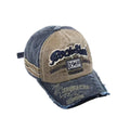 Washed Dad Hat Designed Unisex 5-Panel Twill Baseball Cap with 3D Embroidery Vintage Sporty Distressed Dad Hat for Daily Use