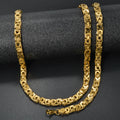 Custom Luxury 18k Gold Plated Copper  Link Chain Necklace and Bracelet Jewelry Sets Women