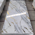 Factory Direct Sale Bright Gold SPC Uv Marble Pvc Wall Panels Pvc Cladding New Boards for TV Background Decoration