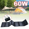 SMARAAD 60W Solar Panels Usb Charger Portable Foldable Mini Six Slices Folding Solar Panel Outdoor Portable Solar Panel PL Stock