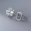 Luxury Jewelry 925 Sterling Silver Rose Flower Zircon Adjustable Finger Rings for Women