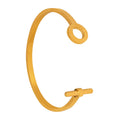 Premium Classic OT Buckle Open Bangle Stainless Steel 18K Gold Plated Unisex for Daily Layering Luxury Gift Ready to Ship