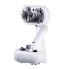 Custom Eco-Friendly Water Steam Spray Pet Comb USB Charging Dog Steel Needle Grooming Brush for Bathroom Use