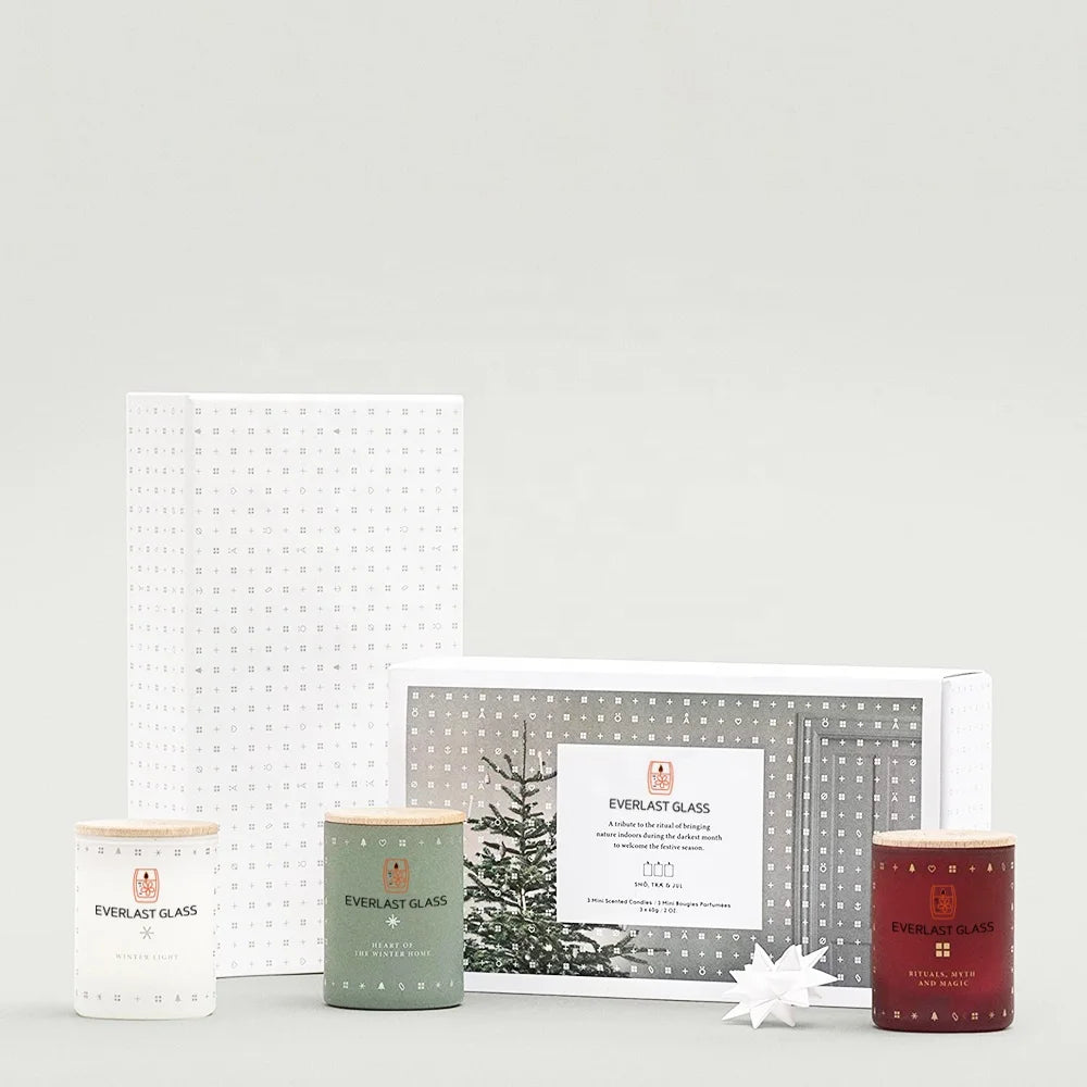 100% Natural Soy Candle Jars and Boxes Luxury Candle Jars With Lid and Boxes
