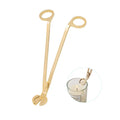 Factory Direct Custom Gold DIY Candle Making Kit Smooth Stainless Steel Wick Cutter Scissor for Household Use Wholesale