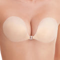 Hot Sale Full Cup Matte Reusable Adhesive Backless Silicone Invisible Strapless Push up Bra With Blister
