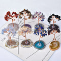 DIY Crystal Carving Wholesale Hand-carved Moon in Natural Semi-precious Stone Tree for Sale