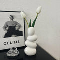 Creative Ceramic Vase Ins Style Luxury Special-shaped Pebbles Home Furnishings Living Room Flower Arrangement Porch Decoration