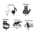 Animal Enamel Charms Musical Note Instrument with Cat Paw Prints and Piano Charms for DIY Bracelet Necklace Jewelry Making