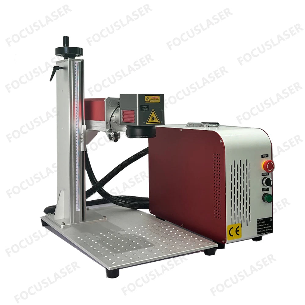 Focuslaser Mopa Fiber Laser Marking Machine 20W-100W Raycus Lightburn Compatible New Condition with AI Graphic Format Support