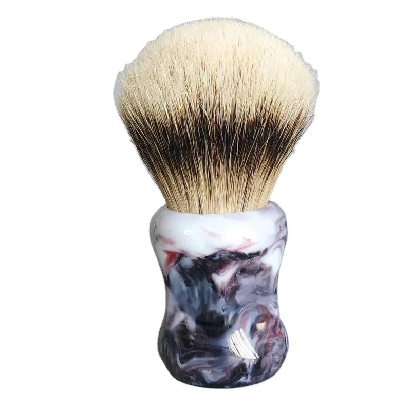 Dishi Private-label Super Dense 2 Band Gel Tip Badger Knot with Resin Handle Shaving Brush