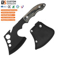Most Popular Wooden Handle Survival axe Tactical Hatchet Rescue Outdoor Camping HandAxe with Nylon Pouch