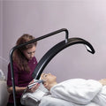 Fosoto Y9II Floor Lamp Half Moon Ring Lamp With Phone Clip LED Lash Light for Eyelash Beauty Tattoo Photography Lighting