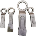 Custom Forged Heavy Duty Ring Slogging Wrench 22-150mm Industrial Grade Heavy Percussion Black 12-angle Ring Hot Forging 2025