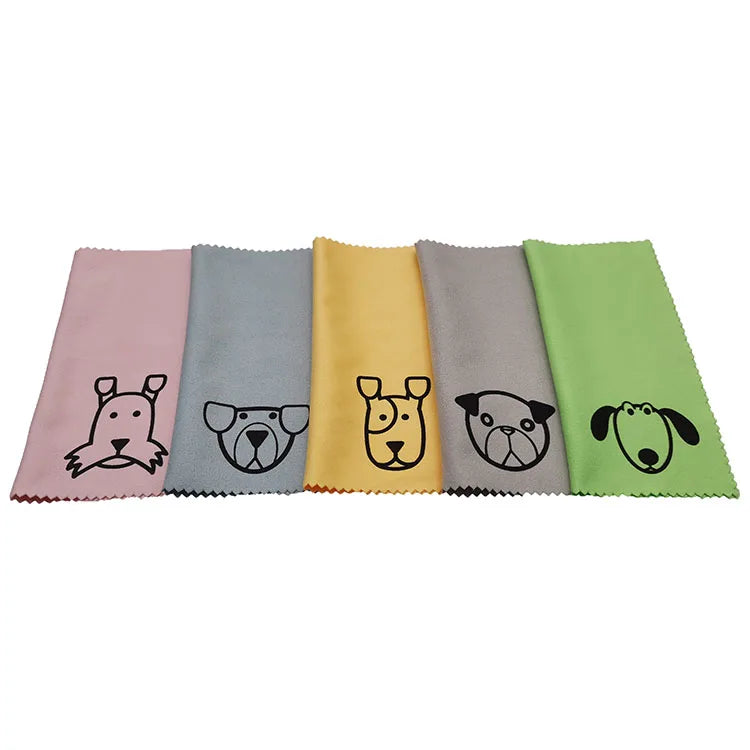 Microfiber Custom Personalized Logo Black White Microfibre Jewellery Cleaning Cloth