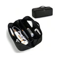 Double Layer Travel Handbag Eco-Friendly PU Case Hair Dryer & Curling Iron Accessories Makeup & Tool Storage Bag