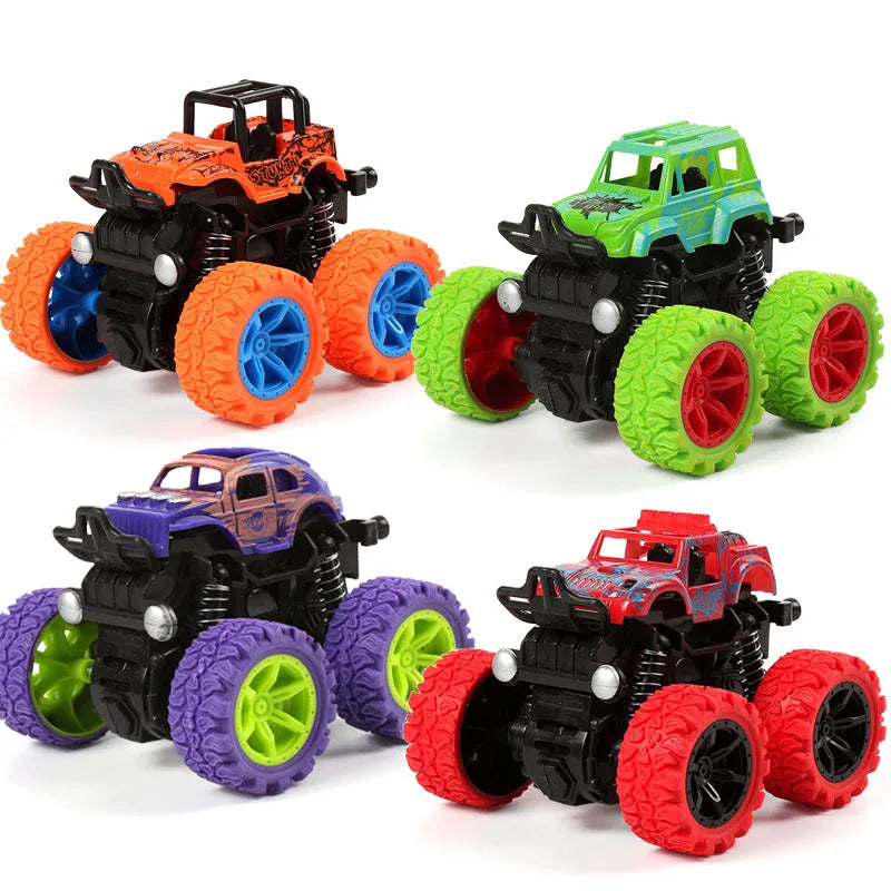 Children's Four-Wheel Drive Off-Road Vehicle Simulate Model Stunt Car Toy Educational Toys Kids Gift Car Toys