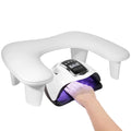 2026 Newest Manicure Arm Rest Soft Acrylic Nail Art Pillow Comfortable Leather PU Slope Tilt Design Two Hand Rest Nail Salon Use