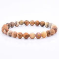 Simple Design Stretch Beaded Crazy Onxy Agate Bead Natural Stone Bracelet Wholesale