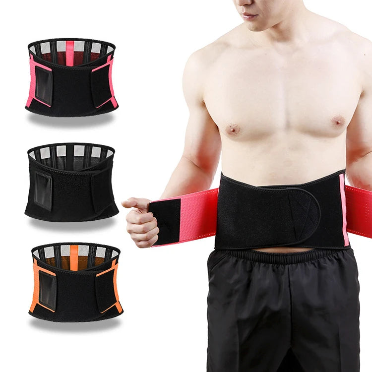 SHIWEI-5027#Breathable Waist Support Trainer Back Belt Trimmer Slimming Body Shaper Band Brace