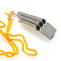 Emergency Survival Lanyard Referee Double Tube Professional Coach Loud 130dB Teacher Lifeguard Camping Metal Three Tubes Whistle