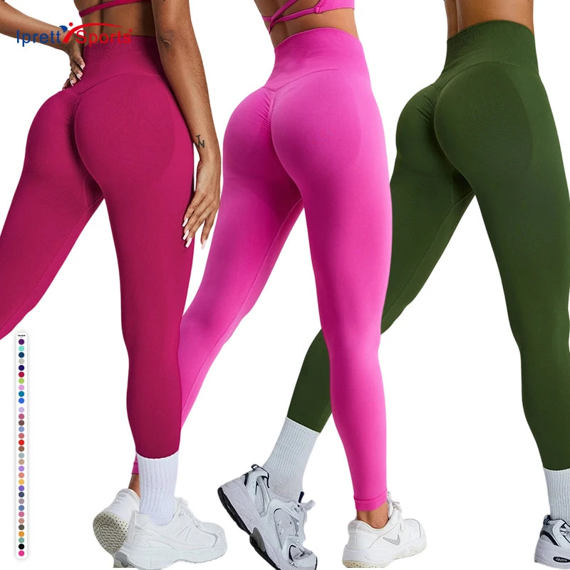 Christmas Best Selling Women Active Wear High Waist Yoga Pants Booty Women's Seamless Gym Sports Workout Leggings