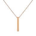 Hot Sale DIY Stainless Steel Three-dimensional Long Column Necklace Lettering Series for Weddings and Parties