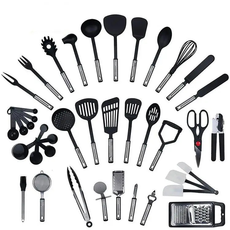 Hot Selling on  40 Piece New Innovation Black Nylon Kitchen Cooking Utensils Set
