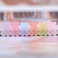 Diy Flat Back Bear Heart Star Resin Phone Charm Custom Candy Resin Charm for Jewelry Making