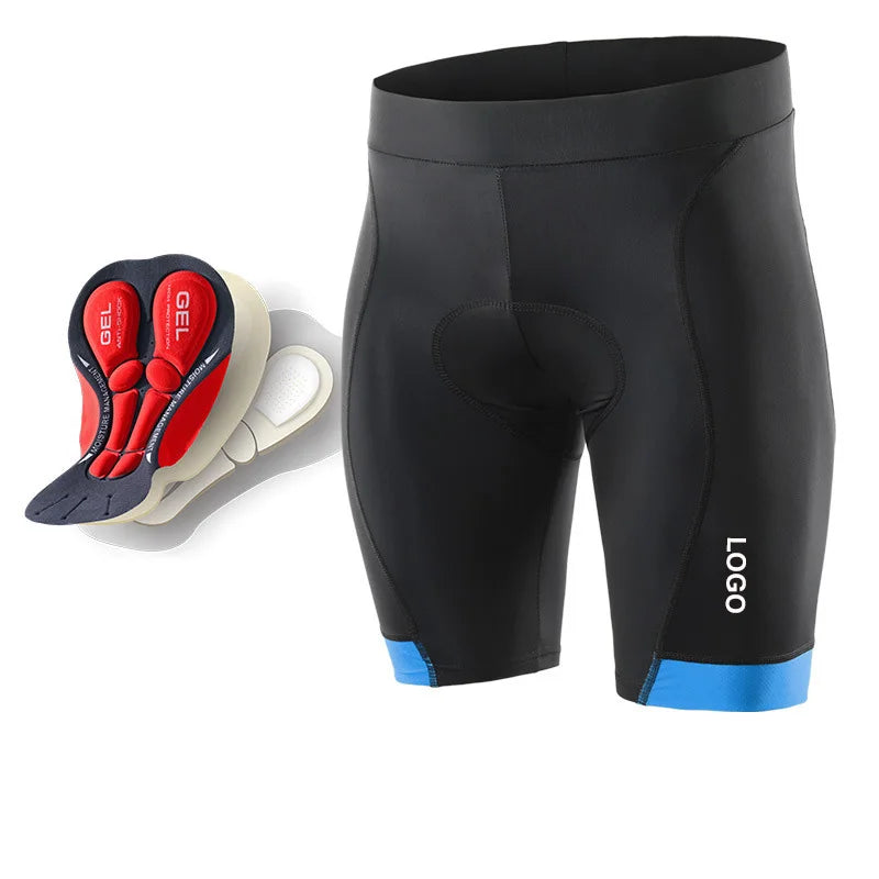 Men's Comfortable Cycling Shorts with 5D Padded Sponge Gel Breathable Mesh Bicycle Short Pants Seamless Underpants