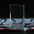 Pujiang Wholesale Cheap Blank Crystal Glass Trophy Custom 3d Photo UV Printing Clear Crystal Trophy Award